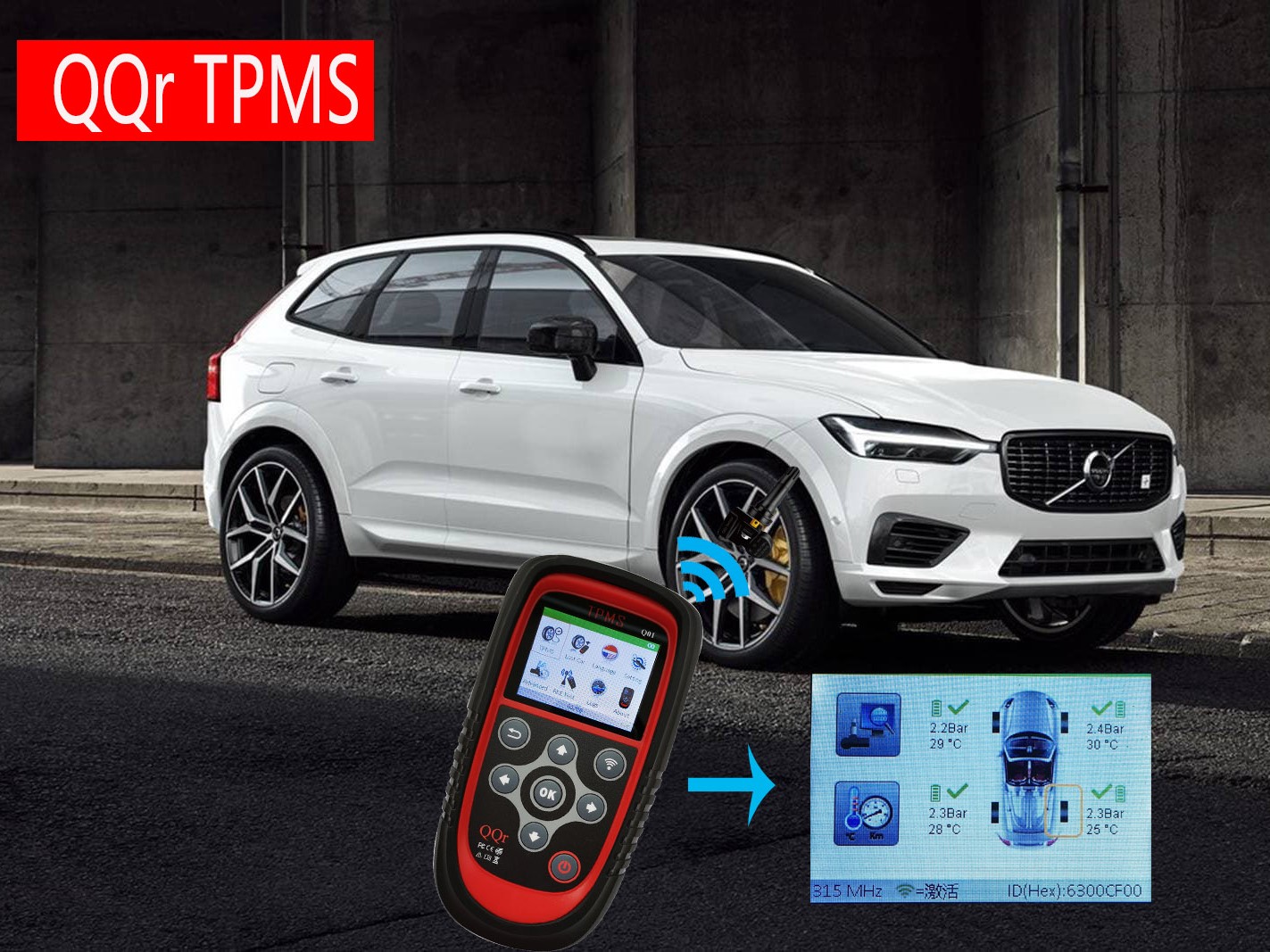 Диагностика TPMS на автомобиле